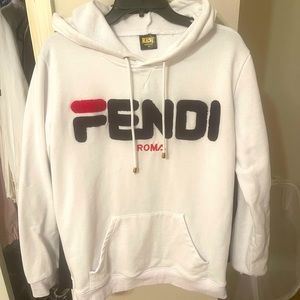 FENDI white hoodie